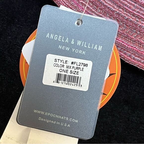 Angela & William New York Pink Straw Hat with 50 UPF Packable & Crushable - Picture 6 of 10